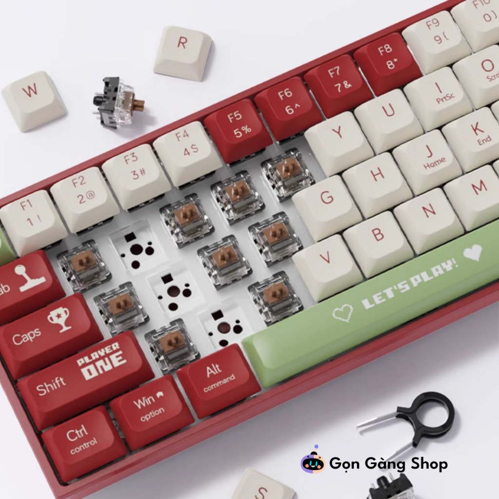 Bàn phím cơ HOTSWAP AJAZZ AK680, NHỎ GỌN, LED NHIỀU HIỆU ỨNG, Gongangshop68 | BigBuy360 - bigbuy360.vn