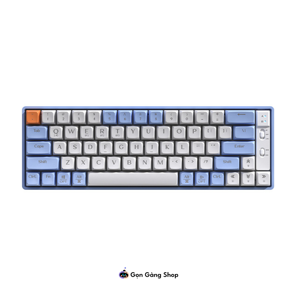 Bàn Phím Cơ Không Dây LANGTU GK65 HOTSWAP GoldenSwitch 3 chế độ kết nối - Hai màu Gọn Gàng Shop | BigBuy360 - bigbuy360.vn