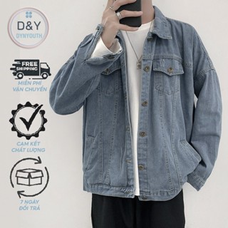 Áo khoác jean nam cao cấp DYNYOUTH from rộng phong cách trẻ trung nặng động Hàn quốc