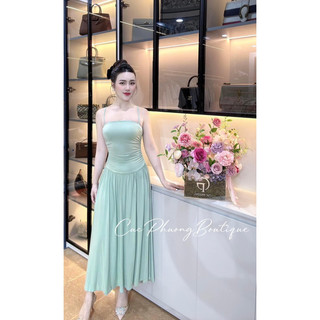 váy nữ hai dây dáng dài