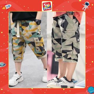 Quần kaki rằn ri dáng lửng cho bé trai N01147