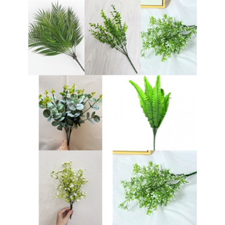 Cành giả - cụm lá giả - cụm điểm - cụm cỏ điểm -  nhiều mẫu điểm hoa giả decor trang trí, làm tháp bánh
