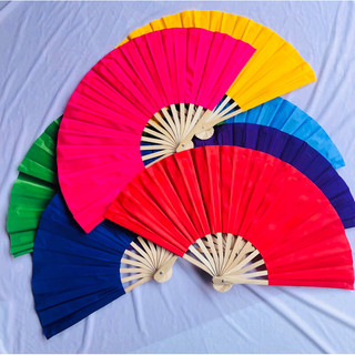 Quạt vải trơn / quạt cầm tay 31x61cm