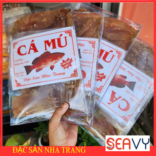 🐟🌶️ Cá mú khô ớt đỏ phi lê tẩm gia vị, Đặc sản Nha Trang hộp 250gr - Seavy 🐟🌶️