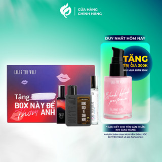 Bộ Quà Tặng Nam Giới BOX THƠM ANH Loli & The Wolf On - Dung Dịch Vệ Sinh Nam 80ml & Nước Hoa 10ml & Xịt Thơm Miệng 20ml