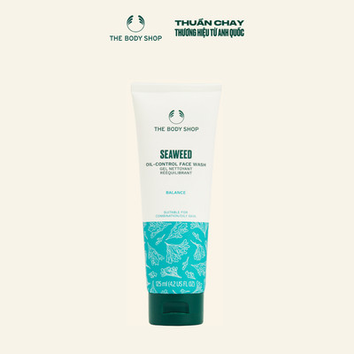 Sữa Rửa Mặt Tảo Biển Kiềm Dầu Seaweed Oil-Control Face Wash 125ml The Body Shop