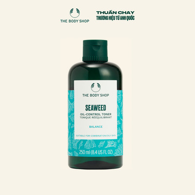 Nước Cân Bằng Kiềm Dầu Da Tảo Biển Seaweed Oil-Balancing Toner 250ml The Body Shop