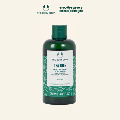 [HSD 7/2028] Sữa Tắm Tràm Trà Giảm Mụn Lưng Tea Tree Body Wash 250ml THE BODY SHOP