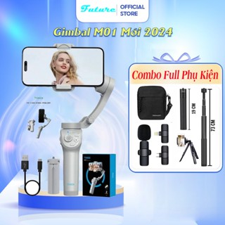  Tay cầm gimbal TOKQI M01 Tay cầm chống rung điện thoại Gymbal Xoay 360  AI Theo Dõi Thông Minh 