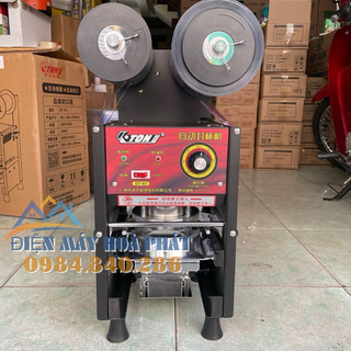 Máy ép miệng cốc dập nắp ly tự động cuốn màng