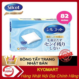 Bông Tẩy Trang Silcot Nhật Bản 82 miếng