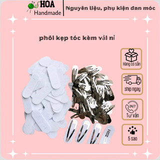 phôi kẹp tóc kèm vải nỉ