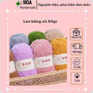 Len bông xù mềm nhẹ