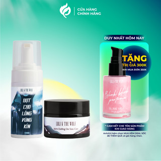 Set Cạo Lông Vùng Kín Tại Nhà Loli & The Wolf On - Bọt Cạo Lông Vùng Kín + Kem Dưỡng Da Vùng Kín Sau Cạo