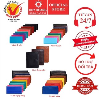Ví da bò cao cấp Huy Hoàng nhiều loại nhiều màu HP3111-19-25-36-41