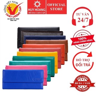Ví nữ da bò huy hoàng cao cấp 3 gấp lửng nhiều màu hp3125-26-27-28-29-30-39-40-59-60-64-65-67