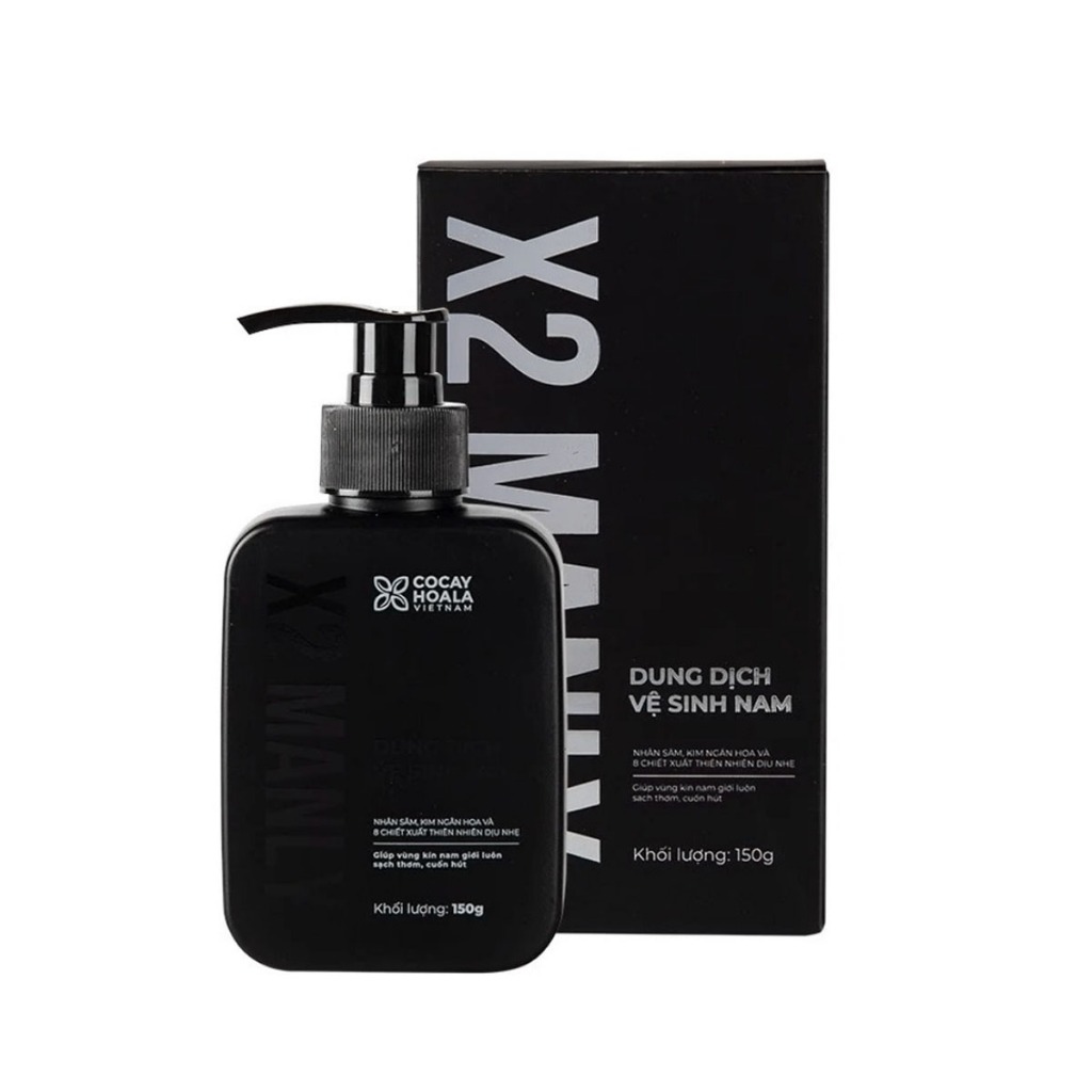 [HCM] Dung dịch vệ sinh nam, gel tắm gội x2 manly Cocayhoala -Chiết xuất thiên nhiên dịu nhẹ lành tính cho phái mạnh