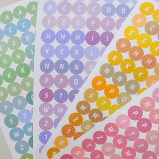 ✍mujicici✍Sticker chữ và số để trang trí sổ sách