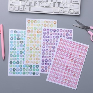 ✍mujicici✍Sticker chữ và số để trang trí sổ sách