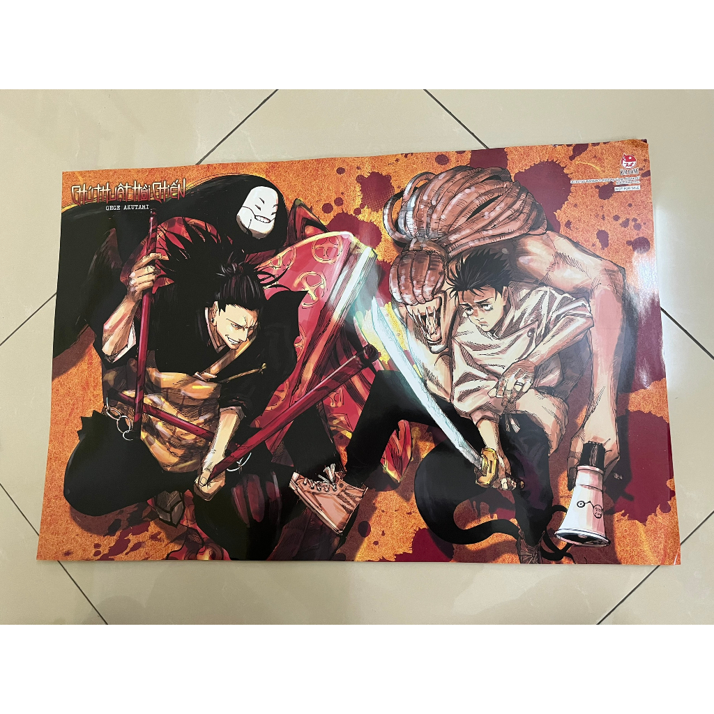 Poster Chú thuật hồi chiến Vietnam Japan - Comic Fes - Poster Gian hàng - Jujutsu Kaisen - NXB Kim Đ