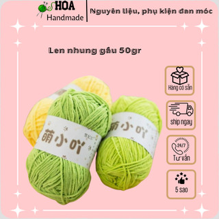 len nhung gấu mềm nhẹ