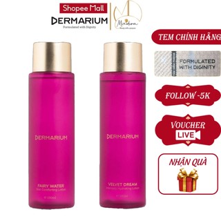 Toner dermarium fairy water, velvet dream làm dịu da, cấp ẩm chuyên sâu 55ml, 150ml