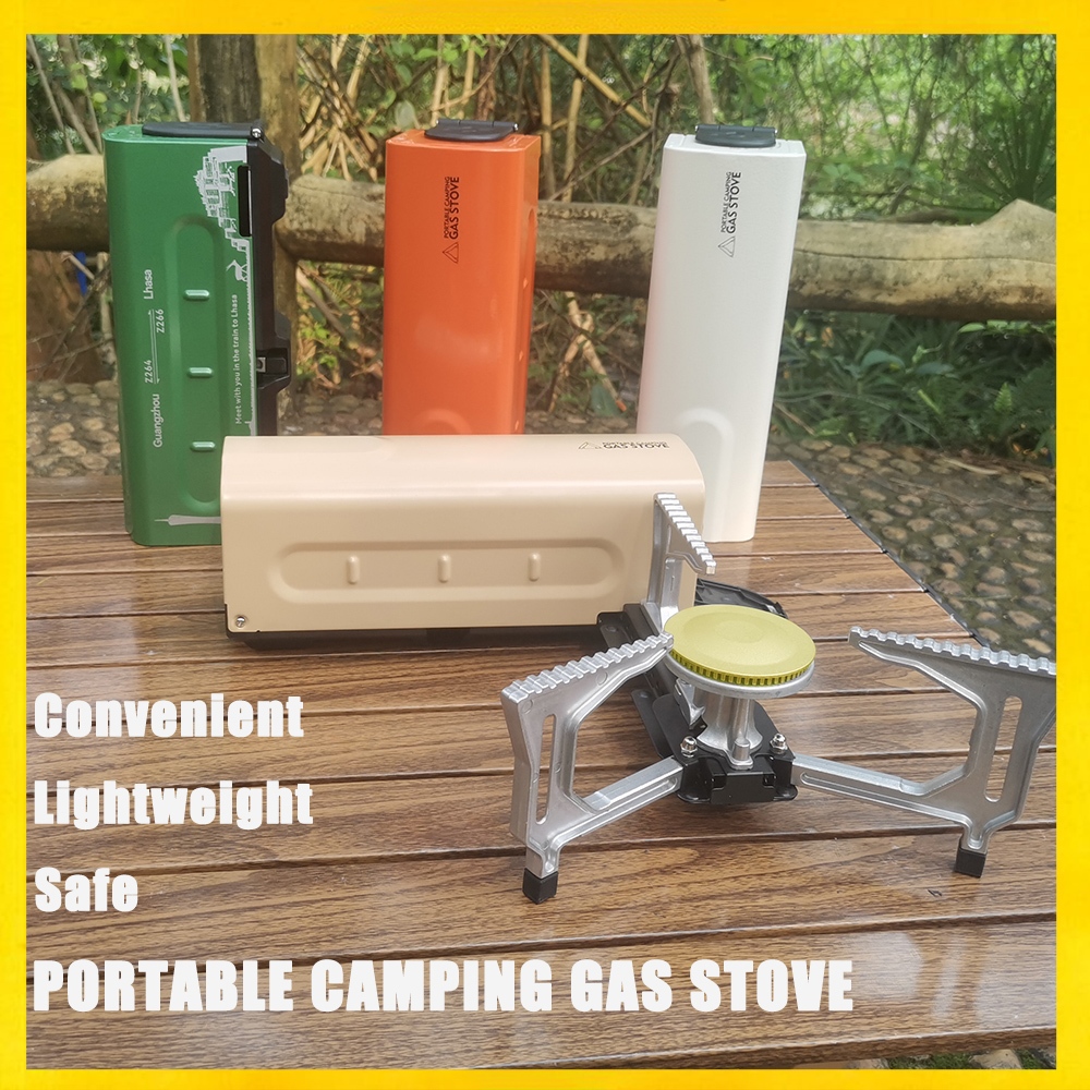 portable camping gas stove bếp ga mini nhỏ gọn thuận tiện mang đi du lịch dã ngoại tiết kiệm gas