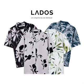 Áo sơ mi nam ngắn tay hoạ tiết LADOS-18143 chất vải lụa chéo mềm mại hoạ tiết mùa hè tươi trẻ nhiều mẫu 