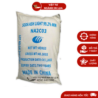 Bao 10kg bột soda tẩy rửa công nghiệp, tẩy vết dầu mỡ
