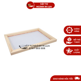 Khung in lụa 30x40cm đã được căng lụa