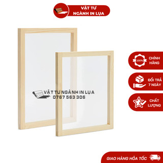 Khung in lụa 20x30cm đã được căng lụa
