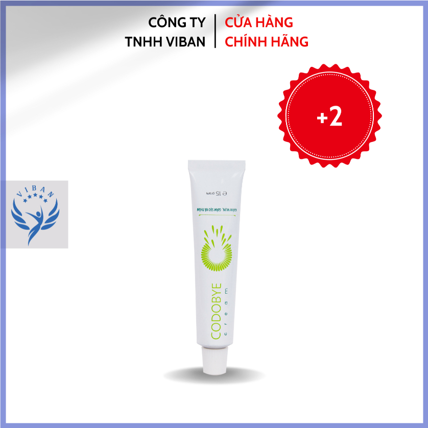 Combo 2 tuýp kem bôi mụn CODOBYE CREAM