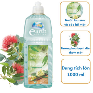 Nước lau sàn và các bề mặt Earth Choice hữu cơ hương bạch đàn - 1 lít - NK Úc