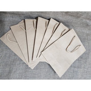 Combo 50 túi giấy kích thước 30 x 21 x 10cm - giấy Kraft nâu và giấy Ivory trắng