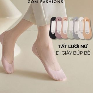 Vớ mang giày búp bê GOMTAT có đệm chống tuột gót, tất lười nữ chất liệu cotton thoáng khí  -BUB-KOL-1302-1DOI