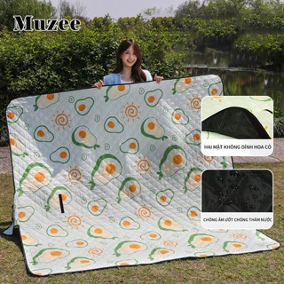 Thảm picnic MUZEE thích hợp du lịch dã ngoại đi phượt chụp ảnh, bạt trải cắm trại gấp gọn tiện lợi
