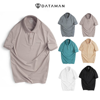 Áo polo nam dataman basic tay ngắn vải cá sấu trơn chất thoáng khí thoải mái - plv2301