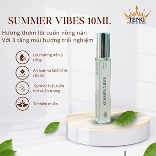 Nước hoa nam & nữ thương hiệu teng - summer vibes 10ml, hương thơm tươi mới, tinh tế