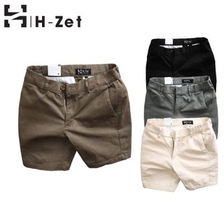 Short kaki nam slimfit H-ZET form ngắn trên gối, năng động, trẻ trung SKKN
