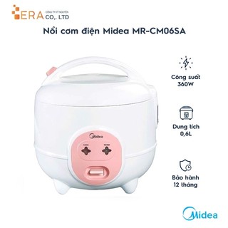 Nồi cơm điện midea mr-cm06sa 0.6l - hàng chính hãng