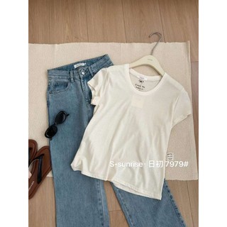 Áo phông giấy trơn cổ tròn áo thun nữ Baby tee chất cotton form vừa tay ngắn co dãn 4 chiều hàng Quảng Châu 2tuniex P87