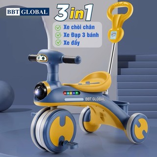 Xe đạp 3 bánh có tay đẩy đa năng 3 in 1 cho bé BBT Global Q10