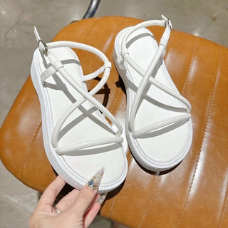 Giày sandal bản ngang dây chéo chân ix dây cọng tròn, giày học sinh đi học