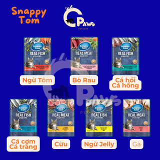 Pate Snappy Tom Real Fish cho mèo gói 85g