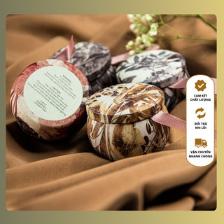 Set 4 Hộp Nến Thơm Sáp Đậu Nành 120g- Không Khói, Hộp To 120g Sáp