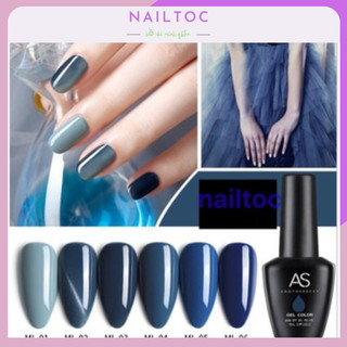 Sơn Gel AS Màu Xanh Mã ML 15ml Chính Hãng CHAI ĐEN