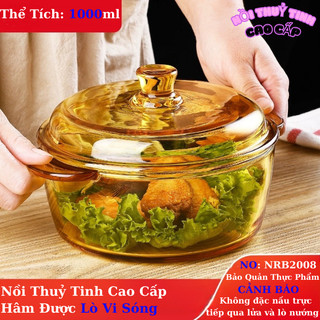 Nồi thủy tinh Yingrun cao cấp 1000ml sản xuất theo công nghệ hiện đại, nồi thuỷ tinh 1 lít