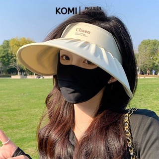 Mũ chống nắng KOMI mũ đi biển nửa đầu nữ chống uv thời trang năng động mùa hè
