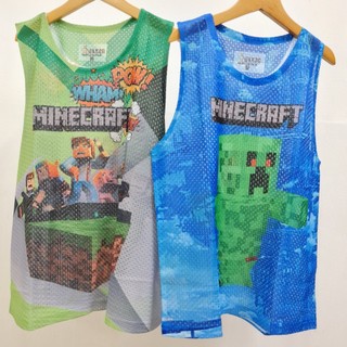 Áo 3 lỗ lưới cho bé Minecraft, áo ba lỗ lưới bé trai, áo lưới cho bé, áo lưới cho bé trai, áo thun lưới cho bé trai