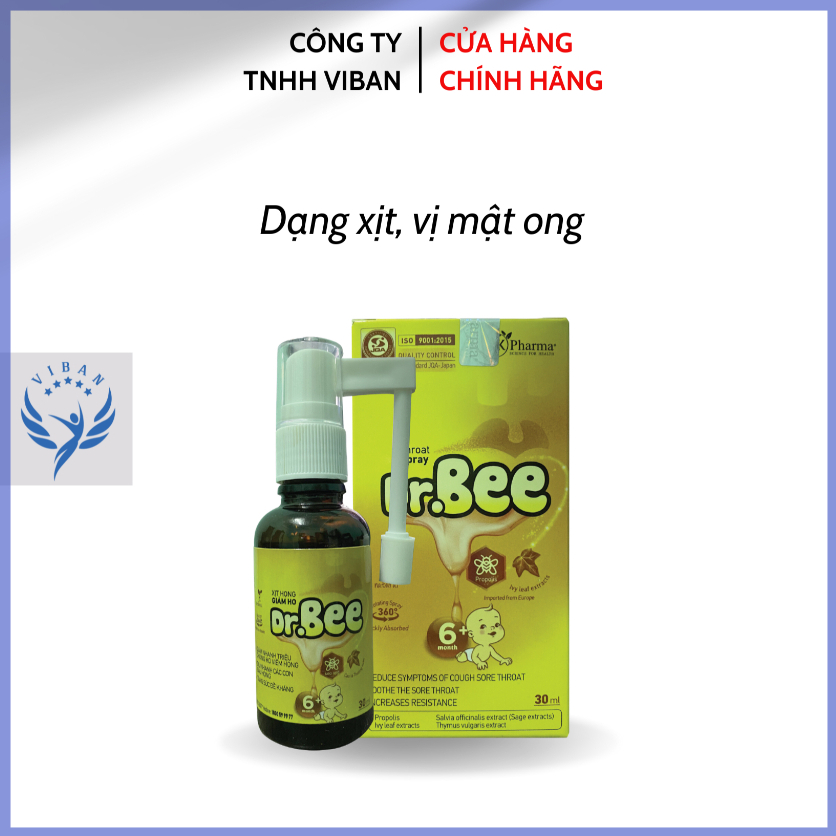 Xịt họng giảm ho Dr.Bee - Dk pharma